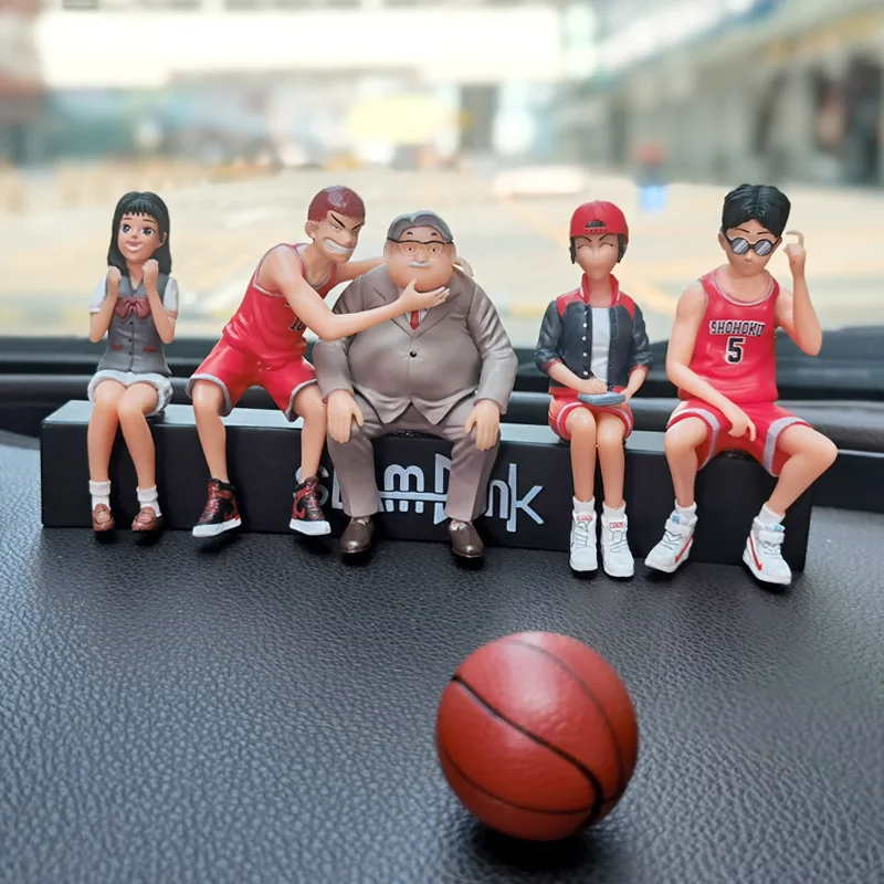 Car Telephone Number Plate Interior Anime Decoration SLAM DUNK Hanamichi Sakuragi Action Figure Ornament Auto Accessories Gifts