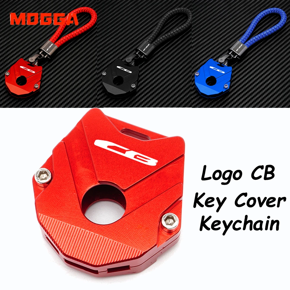 

For Honda CB650R CB500X CB400X CB500F CB400F CB 650F 1000R CNC Aluminum Moto Key Cover Shell Case Keychain Keyring Key Chain
