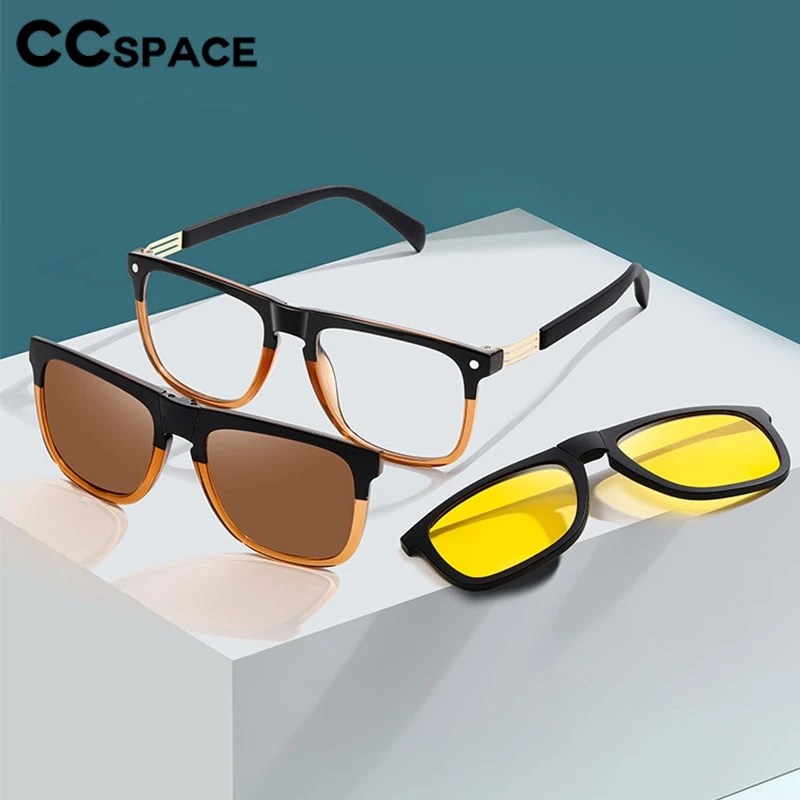 Fold Magnet Clip On Glasses Frame Trend Polarized Sunglasses For Women Men Optical Reading Glasses Customized Astigmatism