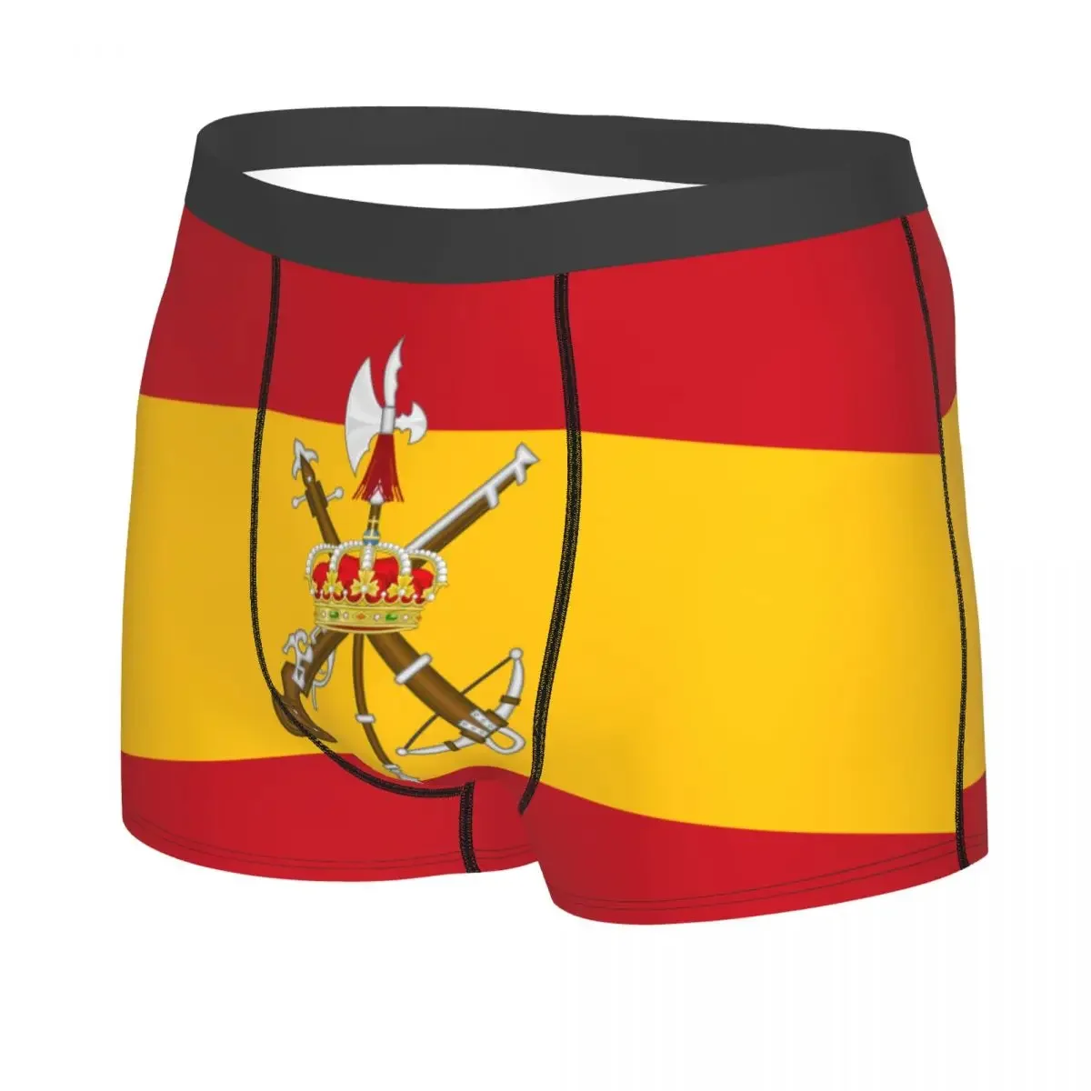 Spanish Legion Flag Underwear Men Sexy Printed Custom Spain Army Military Boxer Briefs Shorts Panties Breathbale Underpants