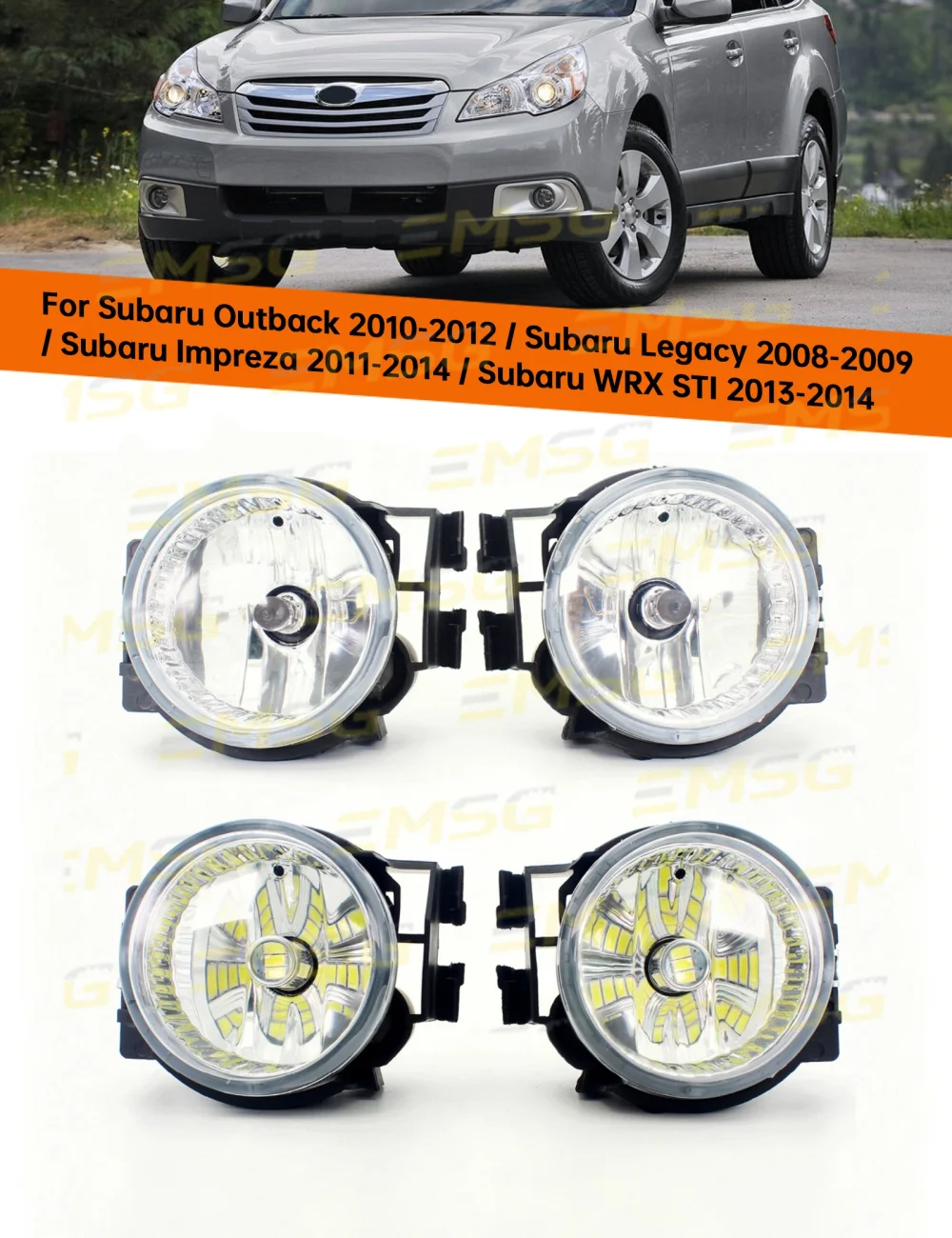LED Fog Light For Subaru Outback 2010 2011 2012 Legacy 2008 2009 Impreza 2011-2014 WRX STI 2013 2014 Car Accessories 84927AG230