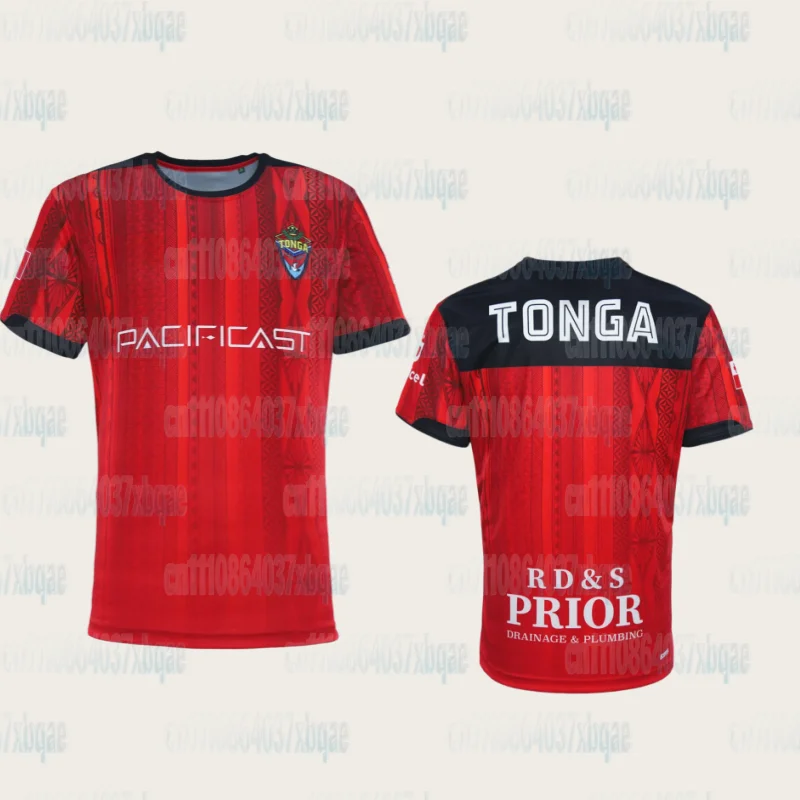 Atmungsaktives, schnelltrocknendes T-Shirt im Familienstil für Tonga-Rugby-Fans, neue kurzärmelige Sportbekleidung, Outdoor-Oberteil mit 3D-Druck – Detail 7