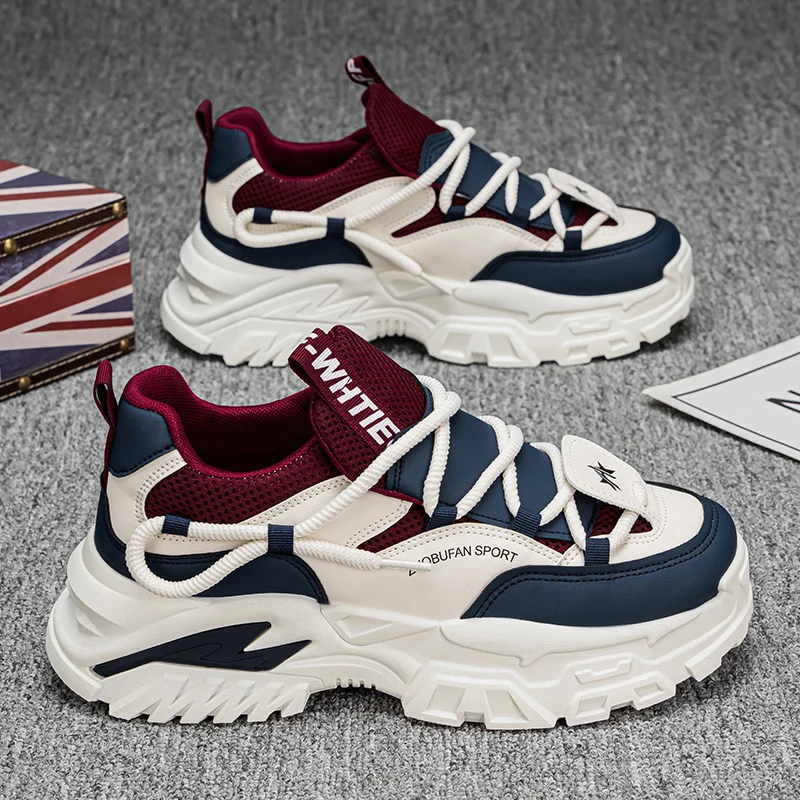 

Men's Shoes 2025 New Autumn Trendy Brand Torre Men's Thick Sole Increased Casual Flow Reflective Sports Running Trendy Shoes