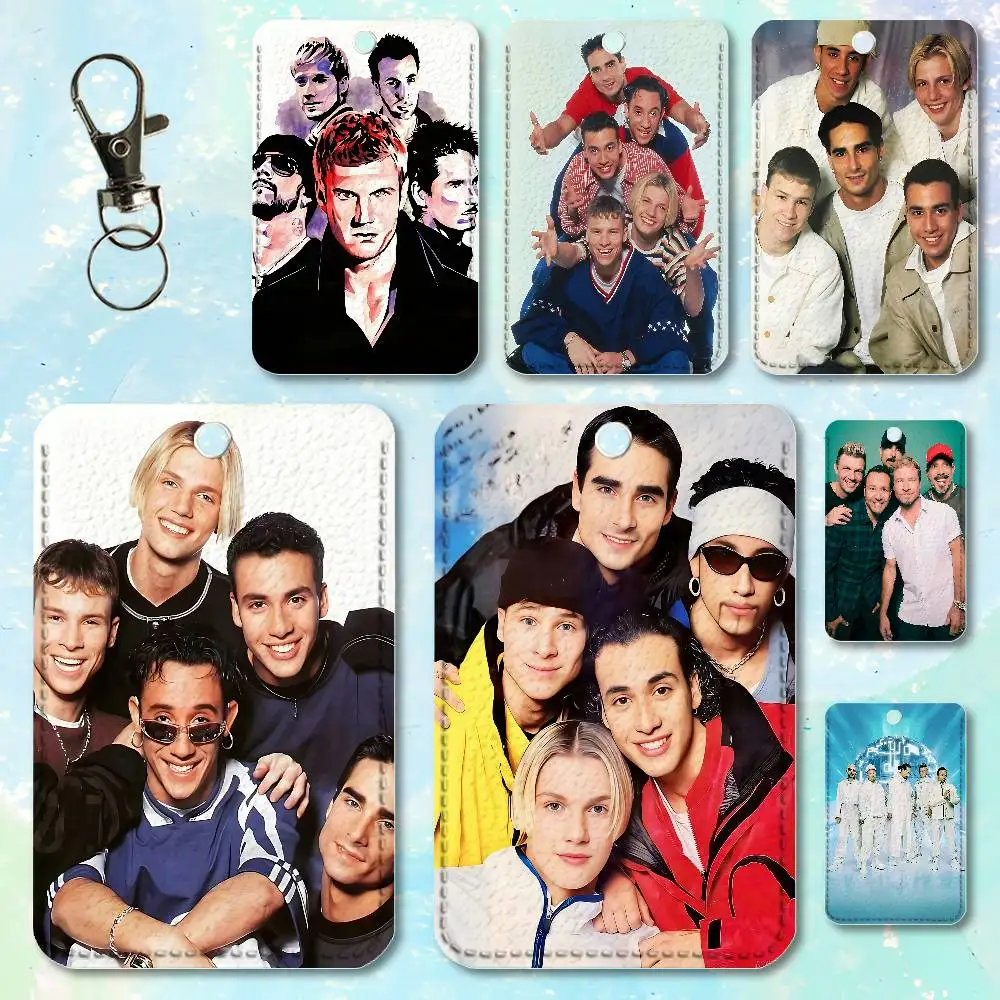 

B-Backstreet BSB B-Boys Premium PU Leather Card for Daily Use Holder Card Case with Metal Carabiner Customizable Design