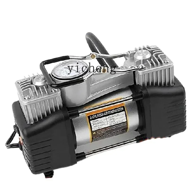

car air pump double cylinder high power high pressure automobile pneumatic tire electric