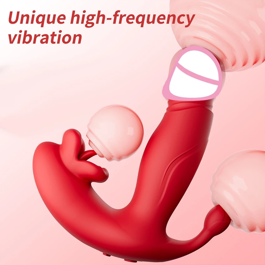 APP Control Tongue Licking Vibrator Prostate Massager Anal Plug Clitoral G-Spot Stimulation Adult masturbation Sex Toys Women view 3