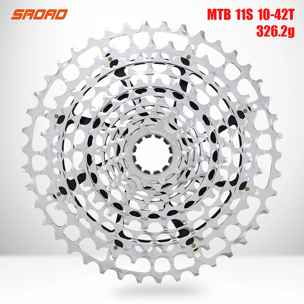 2022 SROAD 11s MTB Bicycle Cassette 10-42T 11speed  CNC Cycling Freeewheel Fits XD Super Light CNC Made 320g Bike Accessories