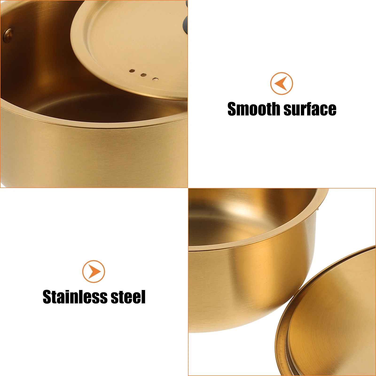 

Stainless Steel Ramen Pot Large Noodle Cooking Pot For Soup Porridge Korean Hiking Camping Lightweight Kitchen