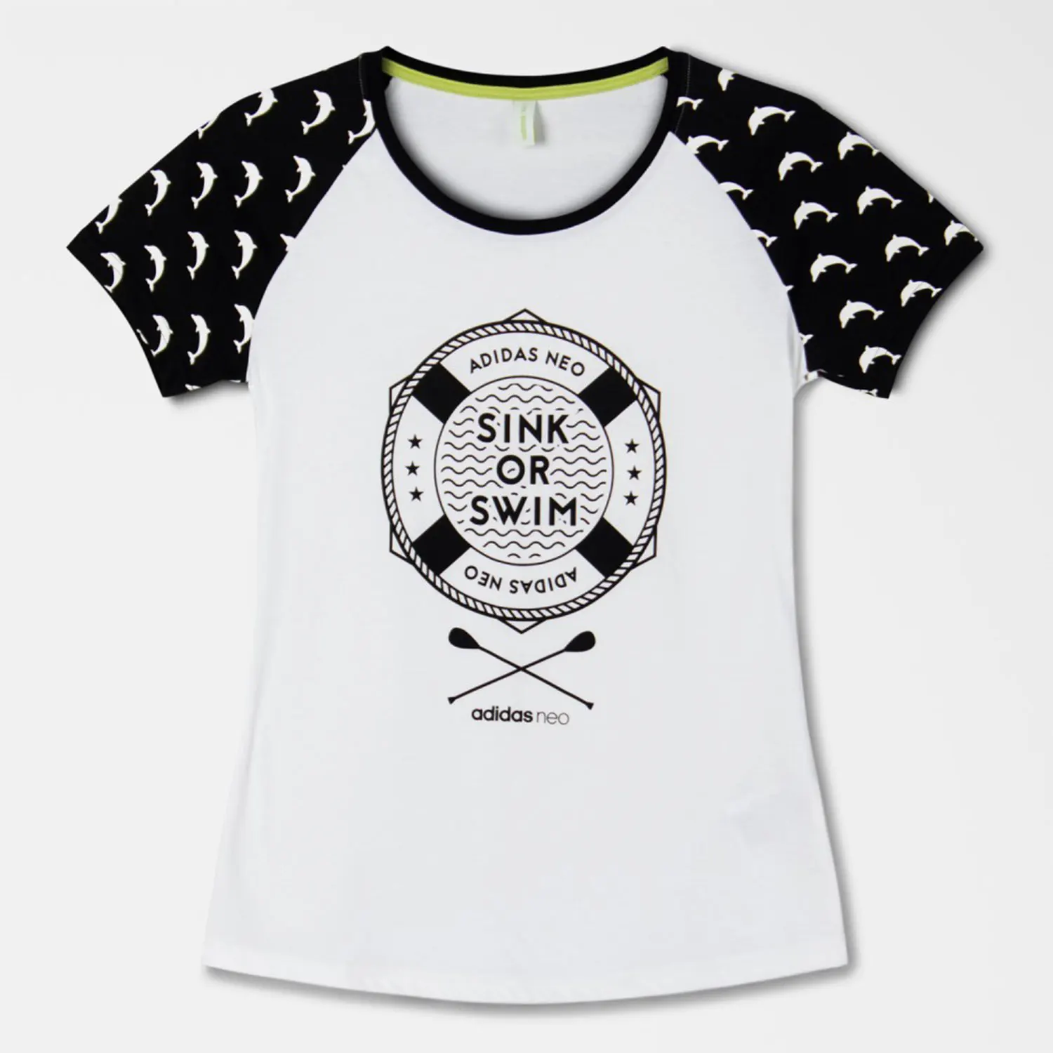 

Adidas подлинная новая летняя женская повседневная спортивная футболка с короткими рукавами NEO AX5561