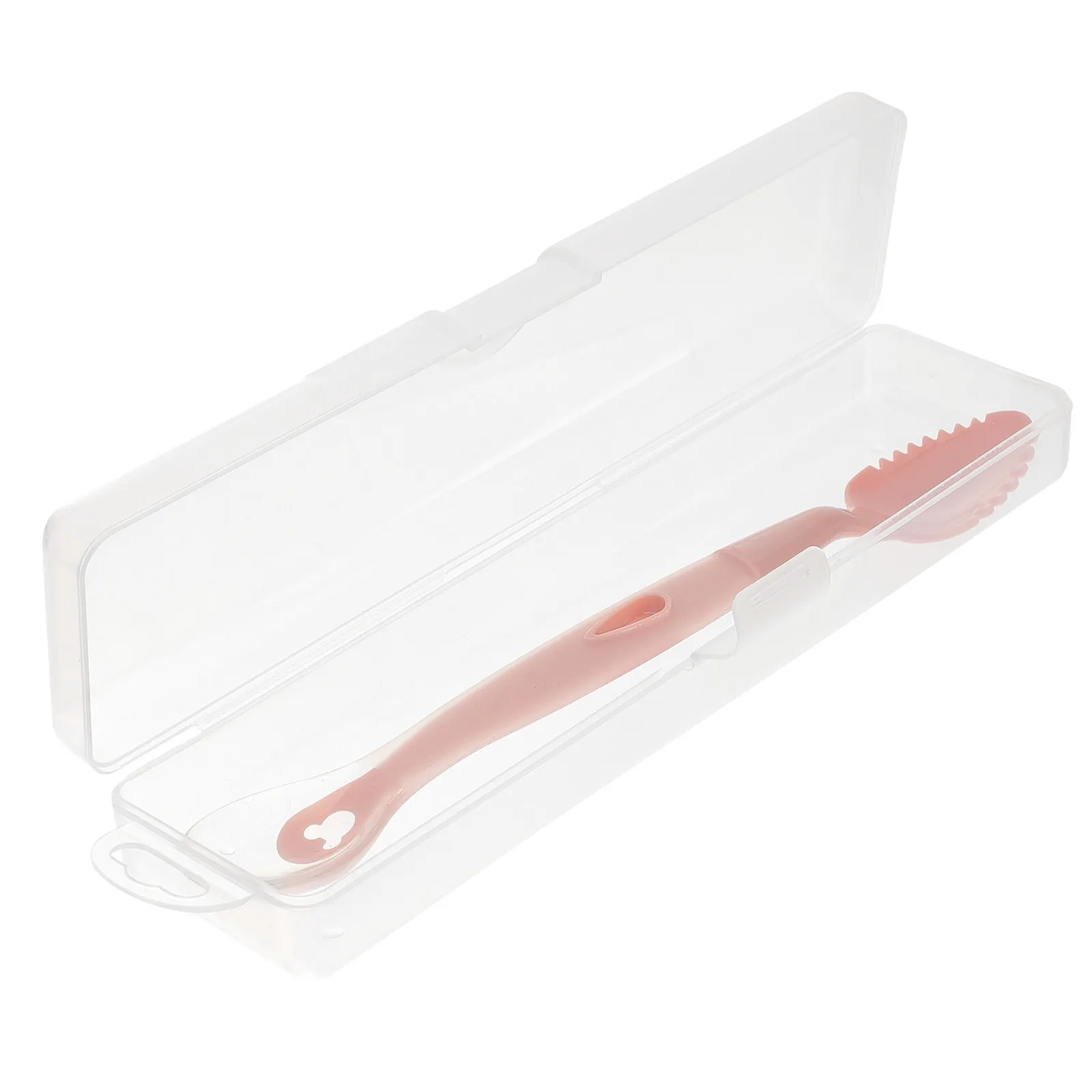 

1Pcs Fruit Baby Feeding Spoon Double Head Design with Storage Box for Soft Foods Purple Sweet Potato Scraping Tool Infant Eating