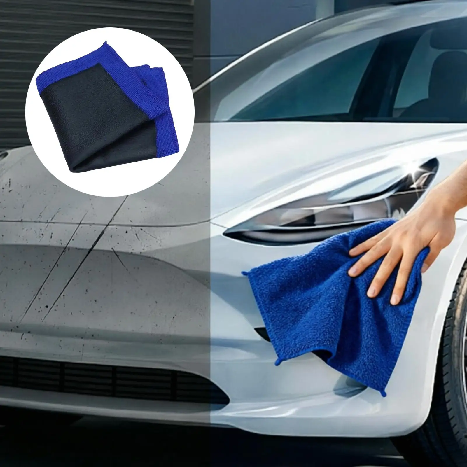 Clay Bar Towel for Car Detailing Microfiber Fine Grade Synthetic Mitt Auto Detailing Towel for Interior Carpet Glass Paint Wheel view 2