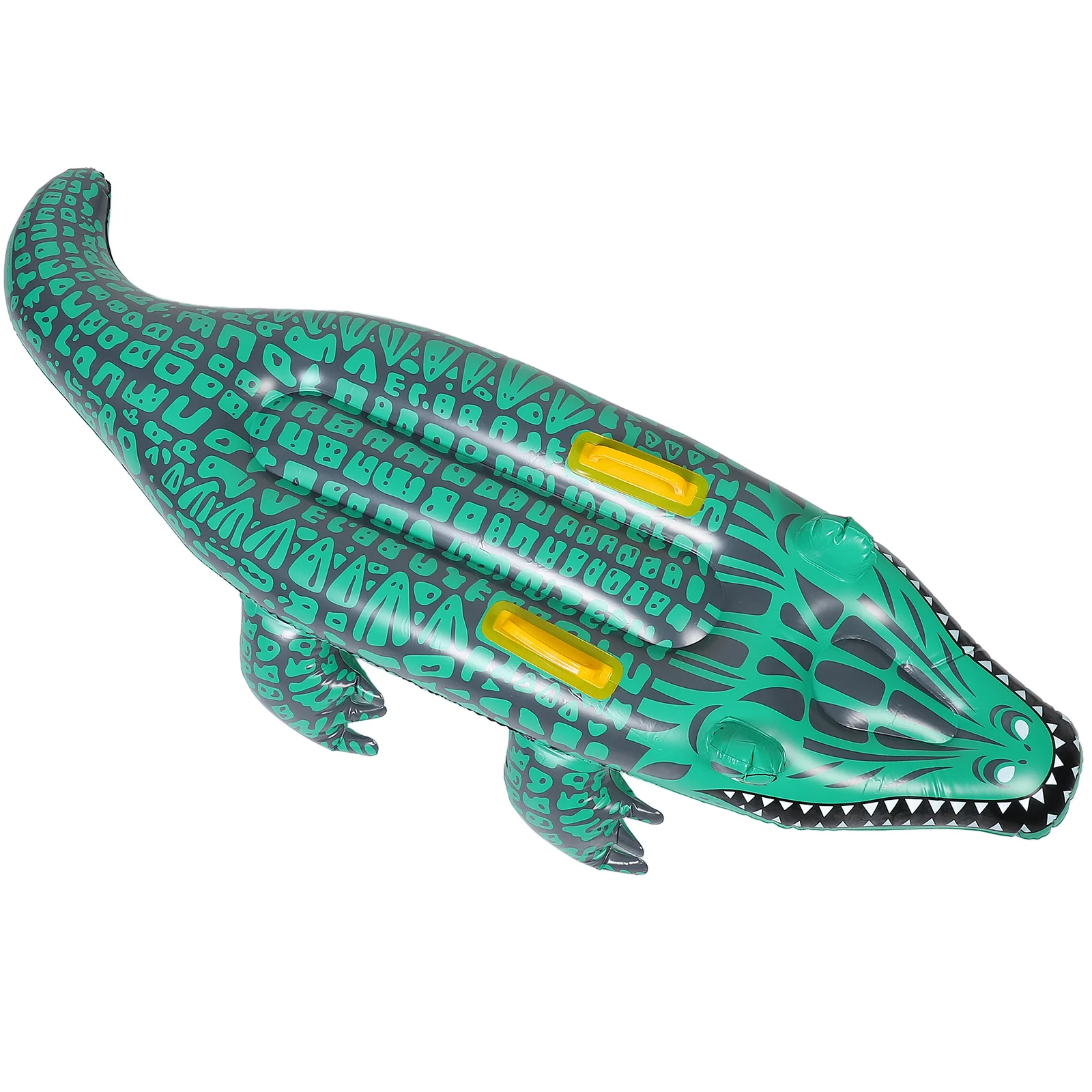 Inflatable Crocodile Surfboard Pool Surfboatd Swimming Floating Mat Pvc Daily Use Alligator