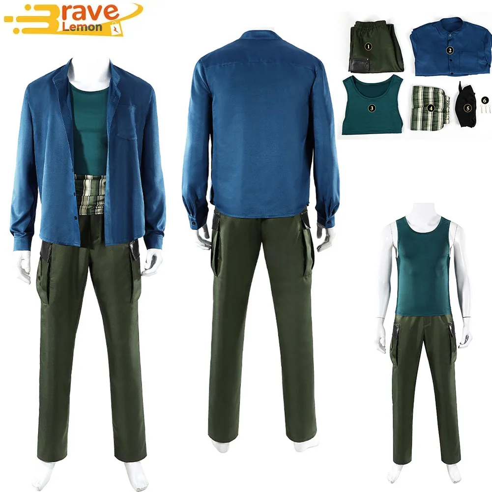 

Roronoa Cosplay Zorro Costume Fantasy Shirts T-shirts Pants Headscarves Waistcoats Outfits Male Halloween Carnival Party Suit