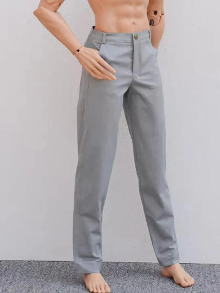 D09-P836 Children Handmade Toy 1/6 1/4 1/3 Uncle 73 TD85 ID75 Uncle MDD BJD/SD Doll Clothes Customized Casual Pants White Blue
