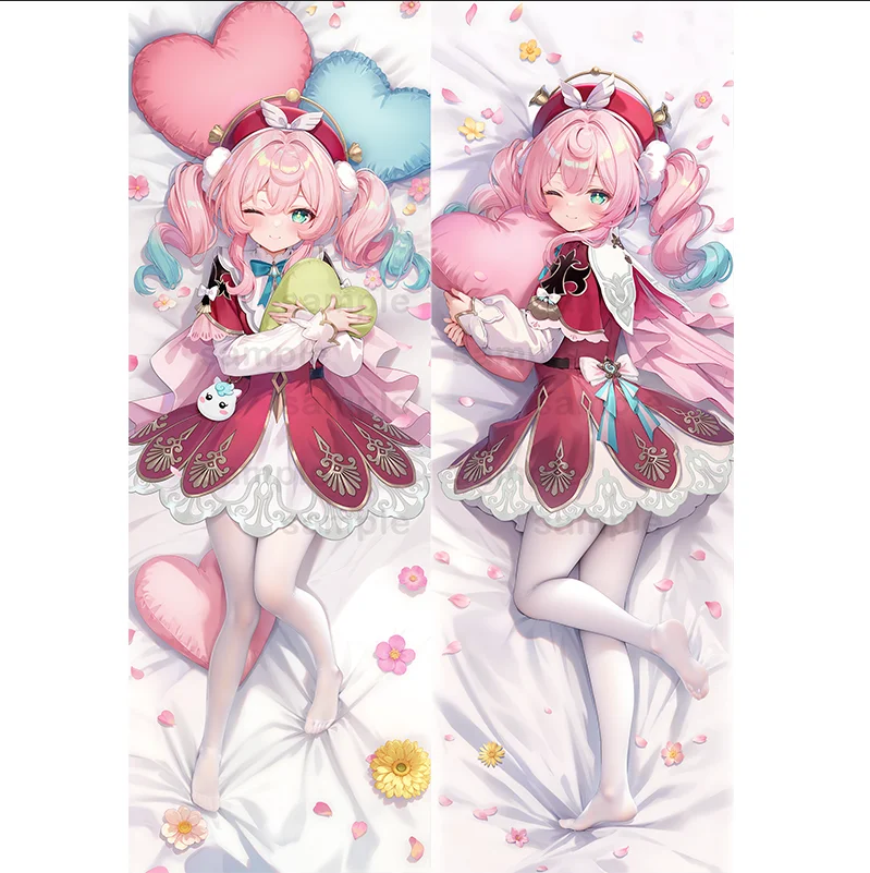 Anime Style Body Pillow Cover - Long Dakimakura Dual-Sided Design, Gaming Themed Bedding Decor, Gift for Fans