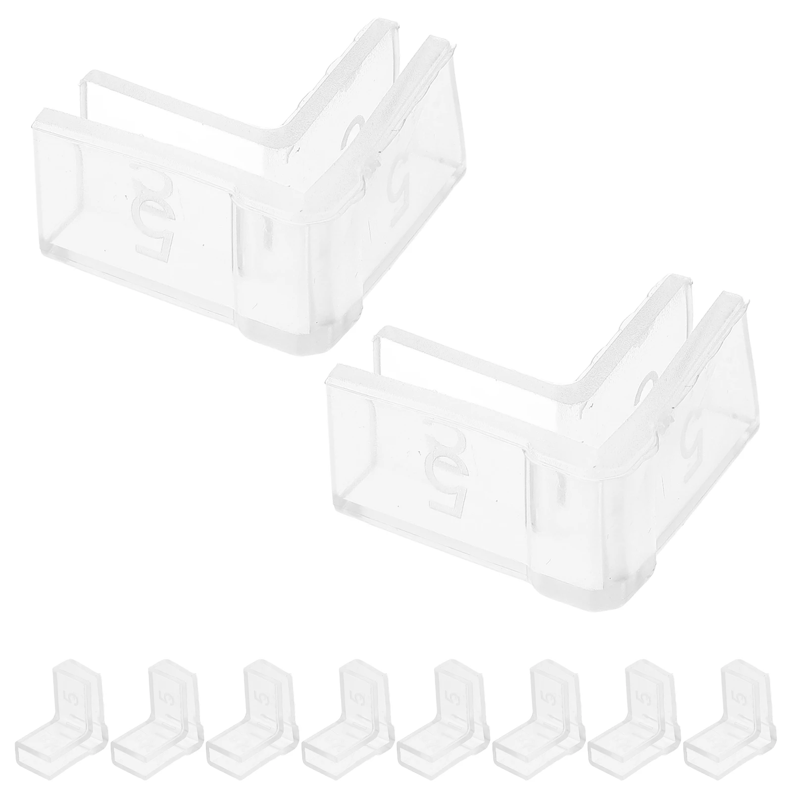 

10 Pcs Anti Collision Corner Guards Aquarium Durable ABS Clear Protectors Fish Tank Safety Edges Babyproofing Pet Supplies