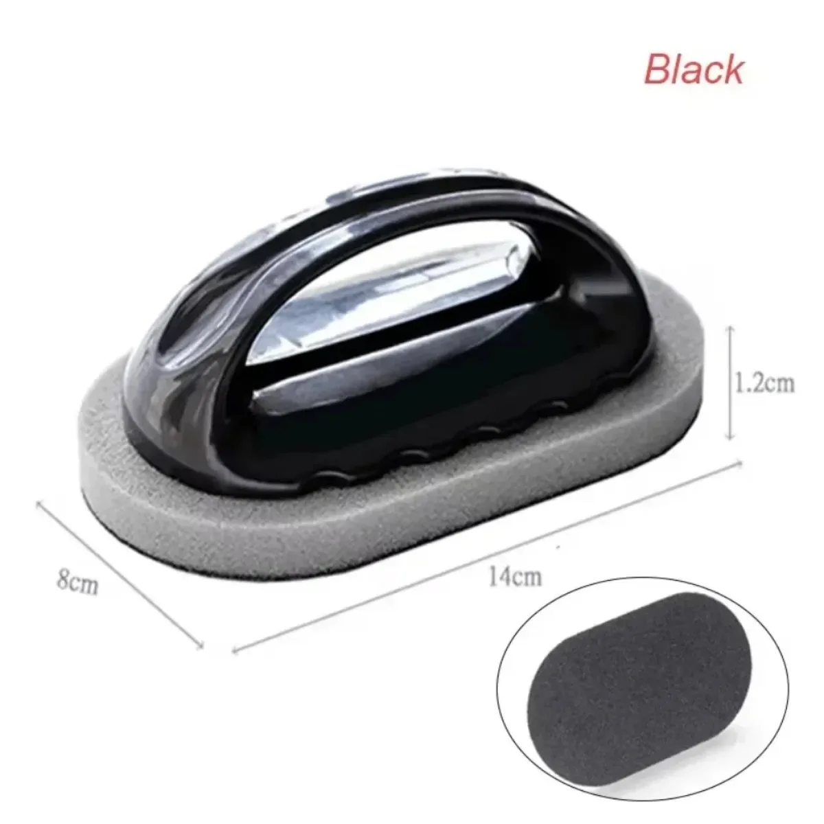Heavy-Duty Emery Scouring Pad With Brush Non-Scratch Kitchen Sponge Tough Grease Residue Remover Uses For Pots Pans Cleaning