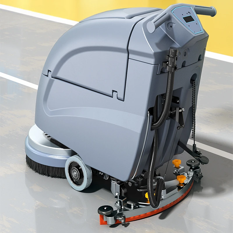 Industrial Machine To Clean Floor Electric Manual Scrubber Machine Floor Cleaning Equipment Shanghai Provided PLC Floor Sweeper