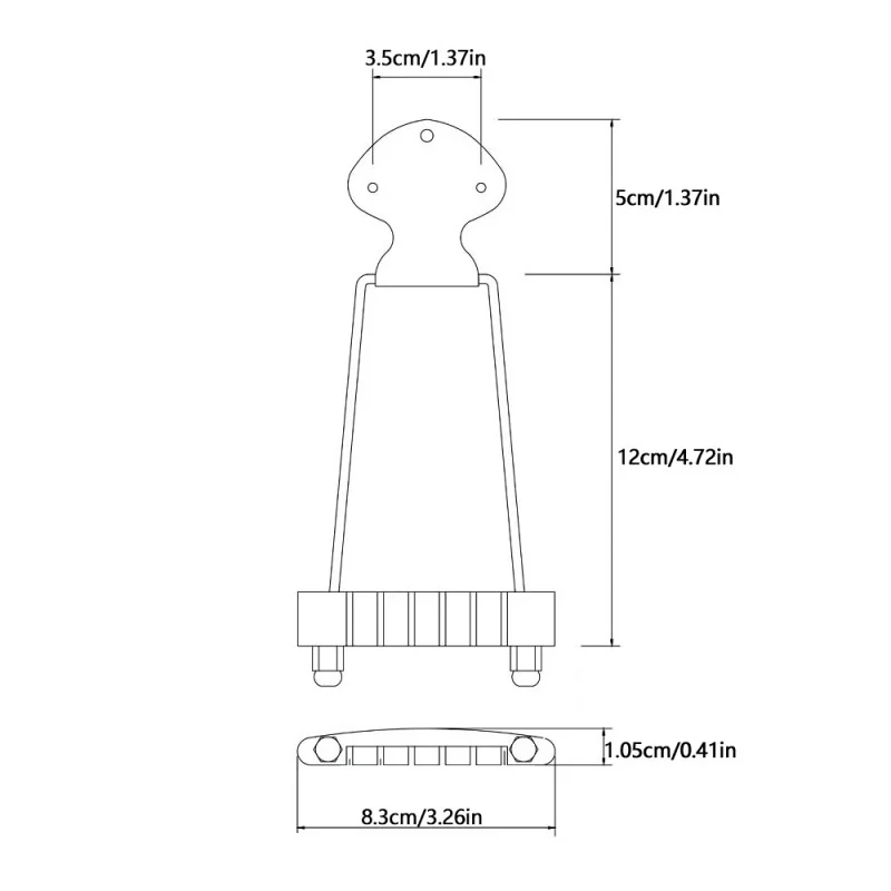6-String Acoustic Guitar String Pull Board with Screws Lower Colt String Saddle Stainless Steel Musical Instrument Accessories