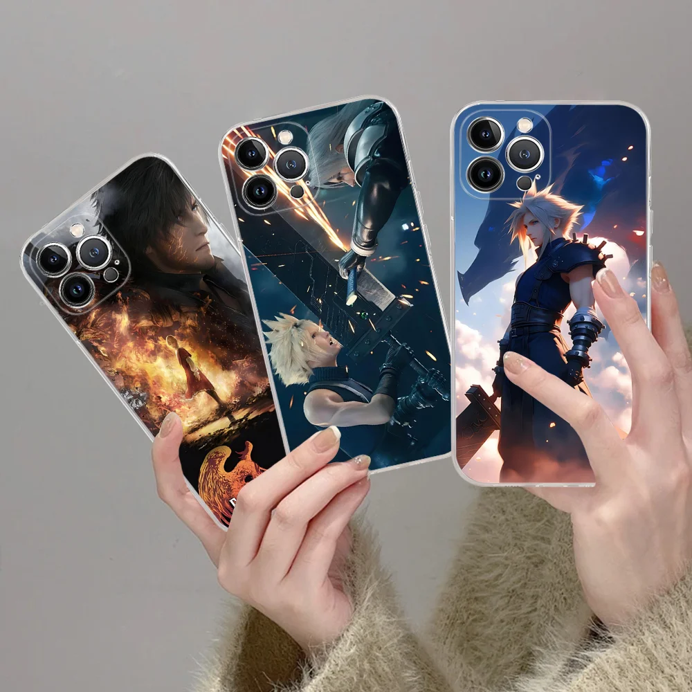 F-Final F-Fantasy Phone Case for iPhone 16 15 8 7 6 6S Plus X SE XR XS 14 11 12 13 Mini Pro Max Mobile Case