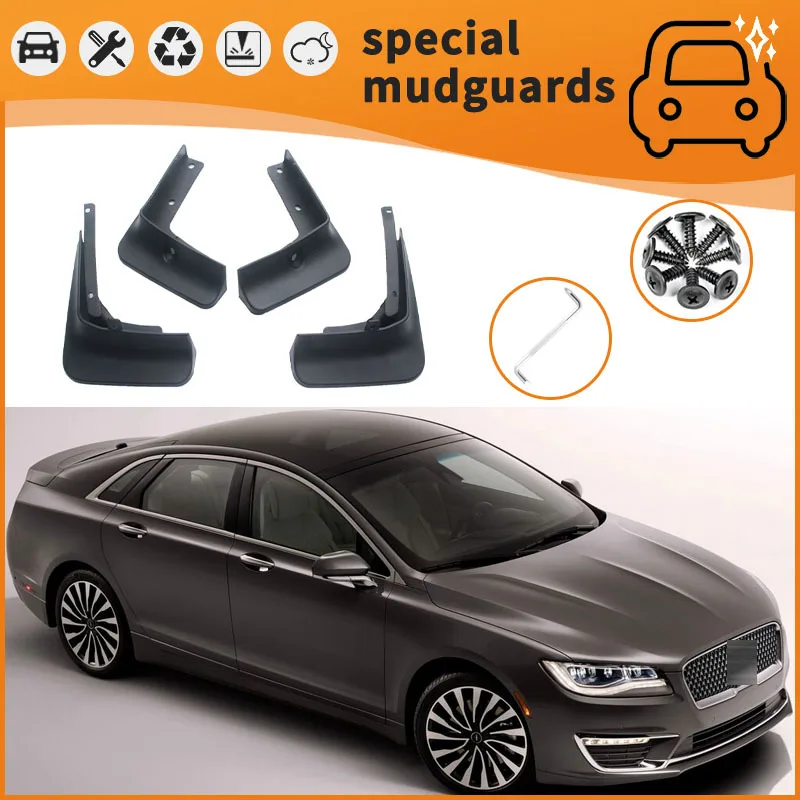 For 17-23 Lincoln MKZ models Mudguards Fender Mudflaps Front Rear Flares Splash Guards Cover Car Accessorie