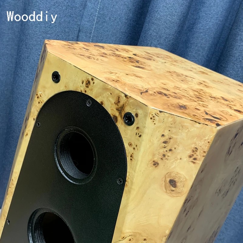 Wooddiy مخصص 6.5 بوصة 8 بوصة ثلاثية الاتجاه خزانة مكبر الصوت صندوق فارغ لوحة يربك سوداء زوج واحد قذيفة شطبة لا لمعان MBH-B3 #3