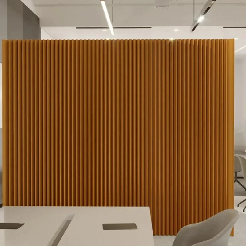 2M Height Creative Home Decor White Brown Organ Paper Wall Screen Room Dividers Office Partition Removable Folding Baffle