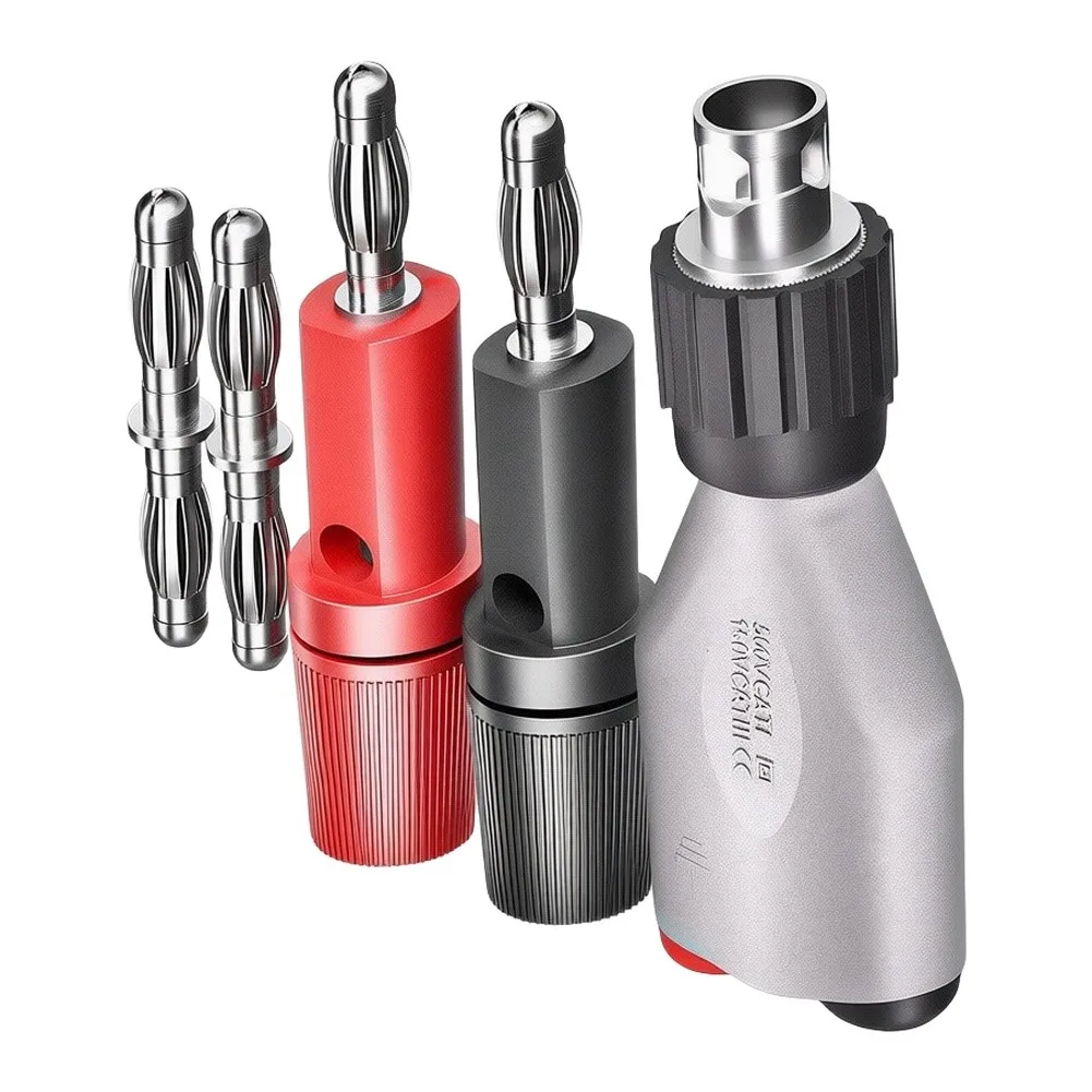 BNC To 4mm Banana Adapter Set CKT022 For Lab Multimeter And Power Supply With Red Black Terminals And Extender