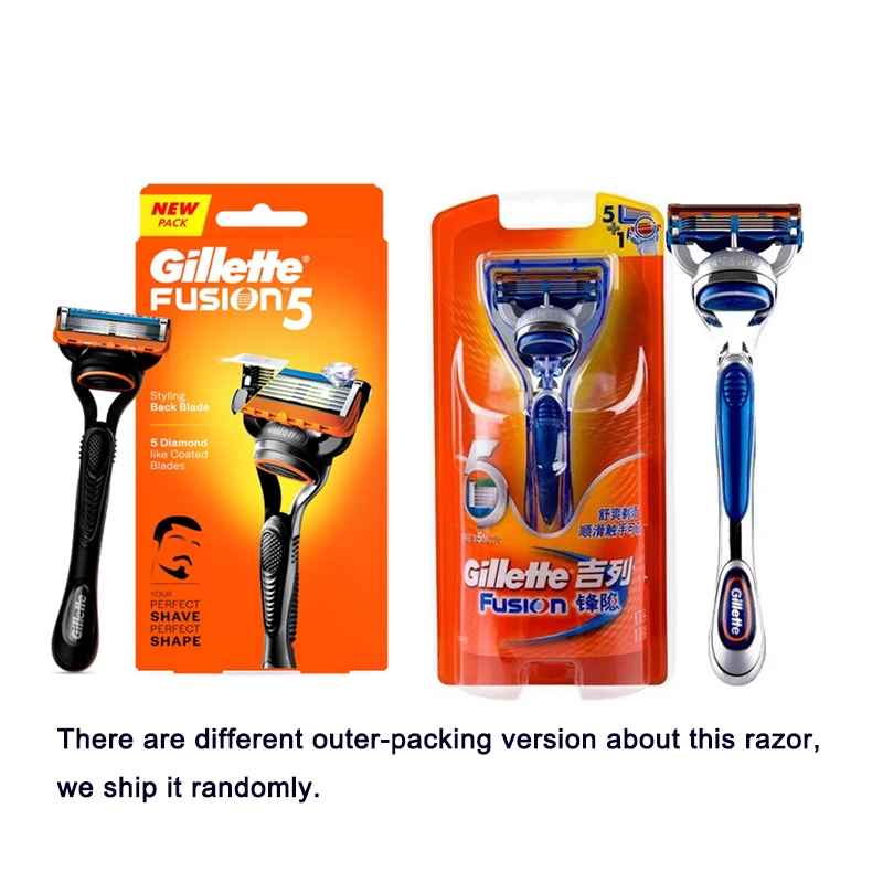 Original Gillette Fusion 5 Layers Razor Blades Safety Razor Holder Men's  Shaver Razor Machine beard Remover For Men's Face - AliExpress 66