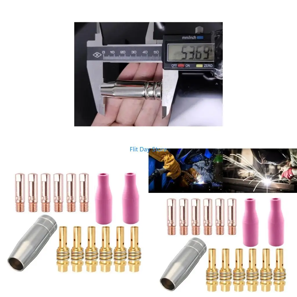 

F92C 15pcs Torch Gas Ceramic Contact 1 мм наконечник для сварщики сварщика MIG