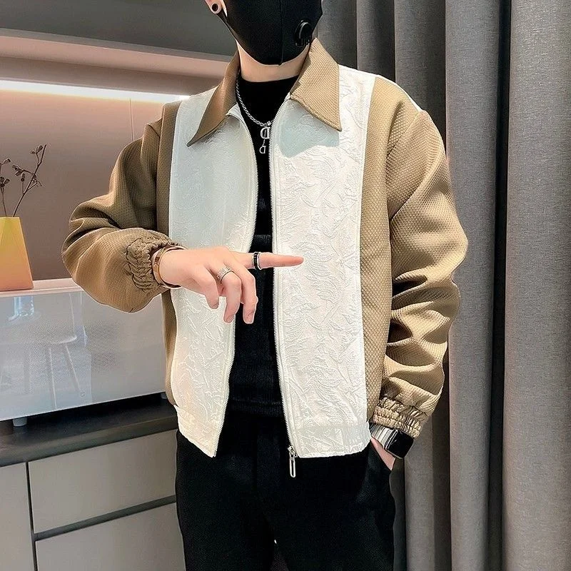 نمط الرجال سترة الخريف والشتاء الربط قمم سترة جديدة عارضة وعصرية متعددة الاستخدامات