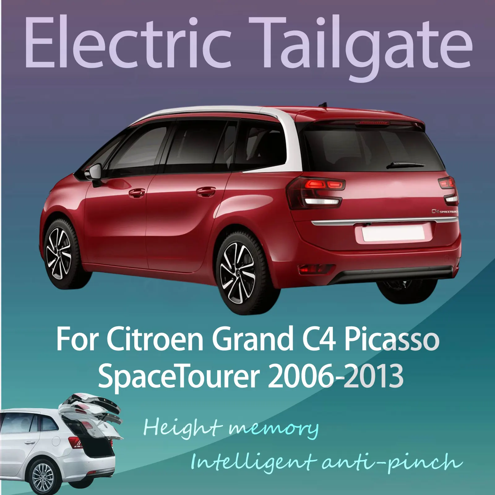 For Citroën Grand C4 Picasso SpaceTourer 2006-13 Electric Modified Tailgate Intelligent Height Automatic Lifting Key-Controlled