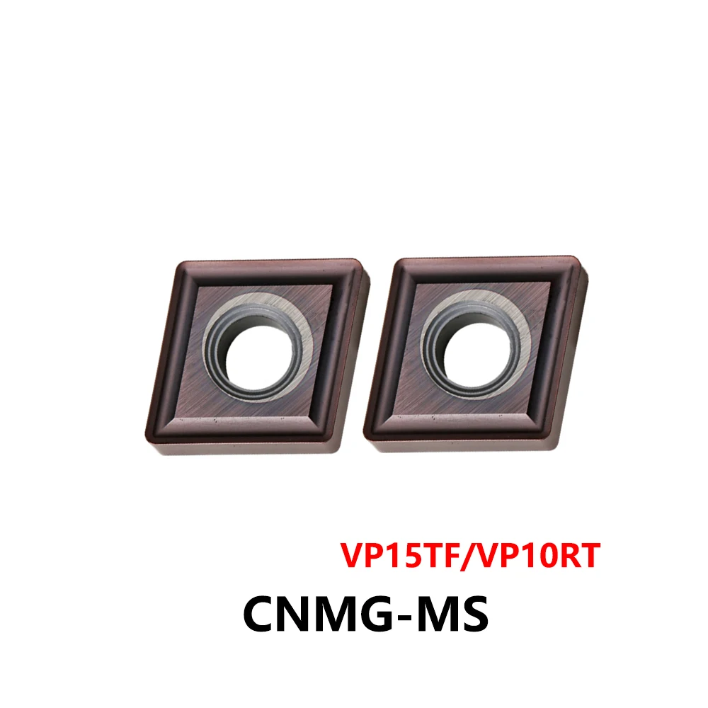 Original CNMG120404-MS CNMG120408-MS CNMG120412-MS VP15TF Carbide Inserts CNMG 120408 MS CNC Lathe Tools Turning Holder CNMG1204