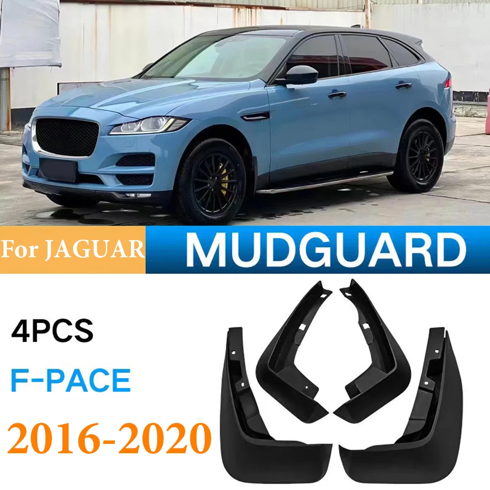 

FOR JAGUAR F-PACE FPACE Mudguards Fender Mud Flap Guard splash Mudflaps car accessories auto styline Front Rear 4pcs 2016-2020