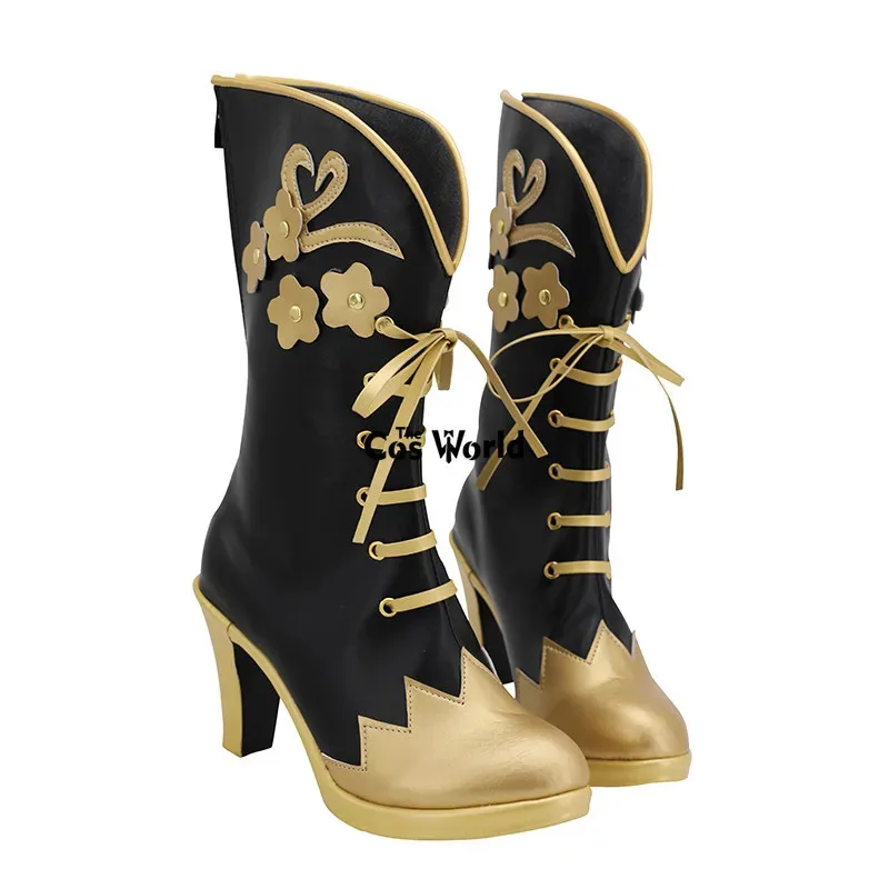 qq681Twisted Wonderland Vil Schoenheit Jogos Personalizar Cosplay Sapatos de Salto Alto Botas