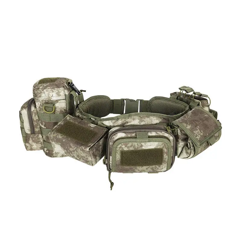 Camouflage Tactische Tailleband Outdoor Molle Riem Multi Functionele Draaguitrusting Tactische Riem