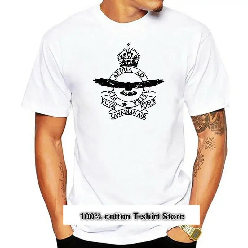 Camiseta del ejército canadiense CND con emblema de la Fuerza Aérea, 2024 algodón, verde oliva, militar, nueva moda, 100%