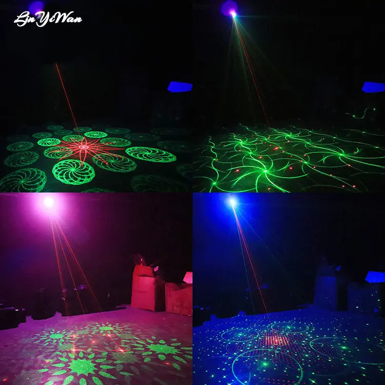 USB mini laser light, colorful atmosphere light, starry sky projection light, Christmas decoration, family party light