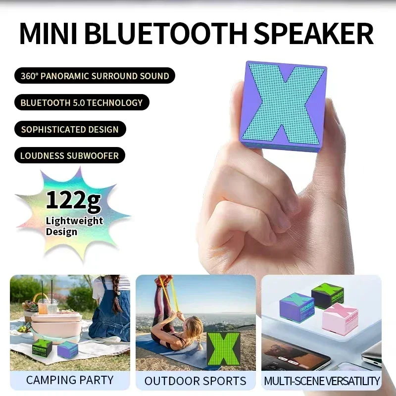

Alloy Speaker Wireless Music Sound Box Aluminum Radio Speaker Speaker Mini Portable Outdoor Car Portable Subwoofer