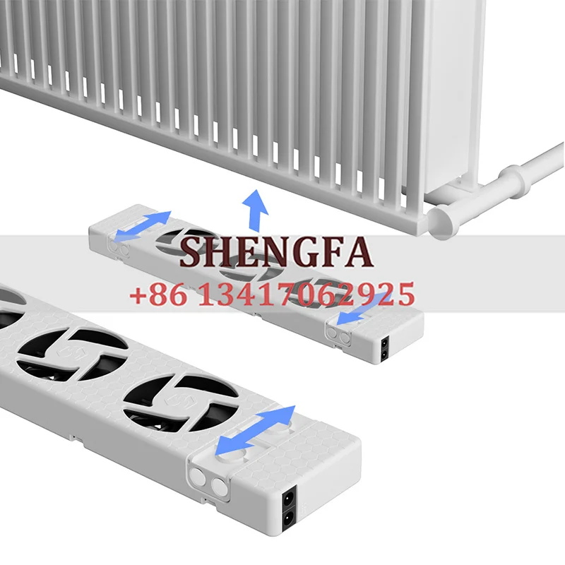 Save  Energy - Low Noise SpeedComfort Radiator Fan Set of 2 - 2 Radiator Fans - Energy-Efficient Heating Fan