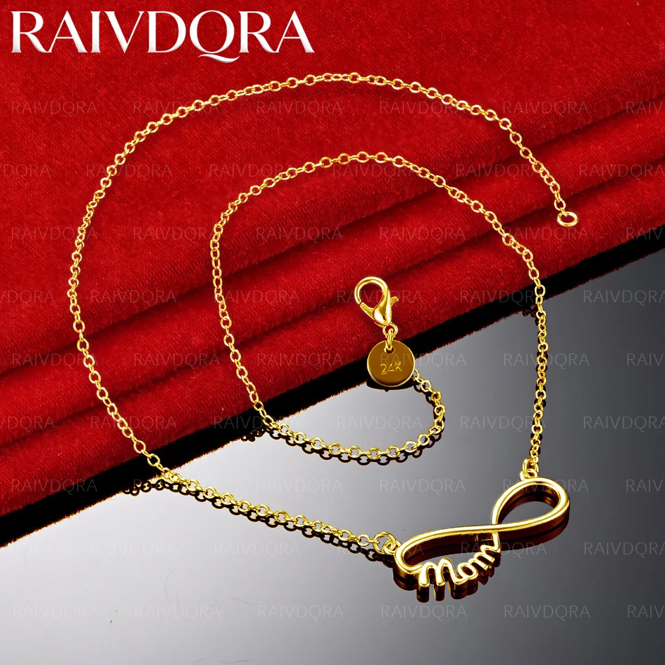 18K Gold Plated 45cm Figure Geometry Chain Necklace For Women Fashion Jewelry Exquisite Party Mother's Day Gift