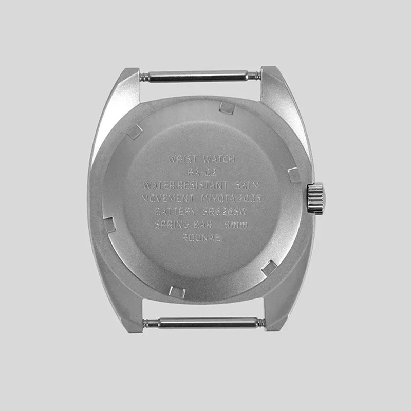 RDUNAE RA02 Quartz Watch Miyota Super 2035 Movement K1 Mineral Crystal Stainless Steel Luminous Waterproof 5ATM Men\'s Watches
