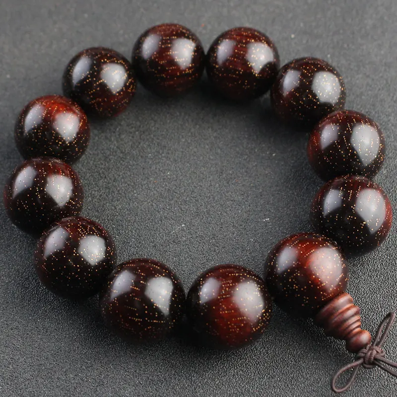 

Factory Wholesale African Rhinoceros Horn Rosewood Bracelet Prayer Beads for Men Crafts Rosewood Old Materials Full Star