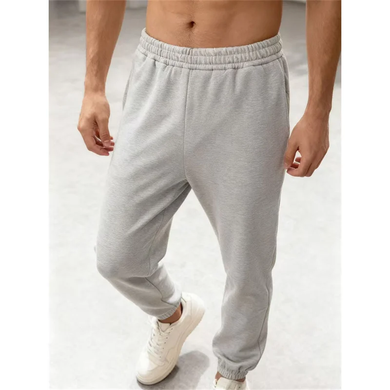 رجل الركض السراويل الرياضية الخريف الشتاء الصوف Sweatpants الرجال الرياضة الصالة الرياضية السراويل موضة بلون تجريب السراويل الطويلة غير رسمية