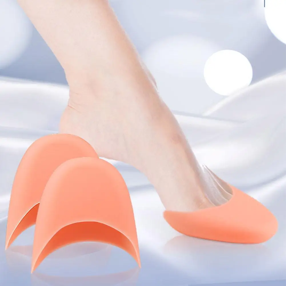 1Pair Foot Point Pads For Ballet Dance Shoes Tip Protector With Air Hole Sole Shock Absorbing Inserts Silicone Foot Care Tools