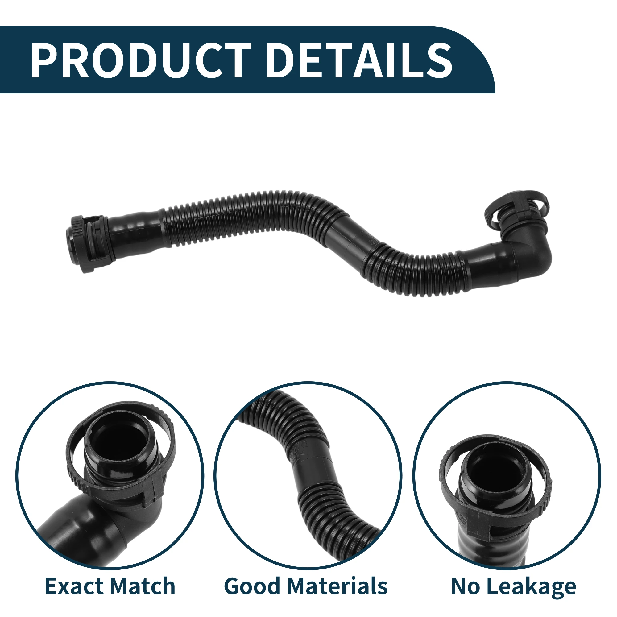 UXCELL Radiatorslang Verwarmingsslang Radiatoruitlaatslang voor Porsche Cayenne 9PA 03-06 Nr. 94810721702 Rubberen koelvloeistofleiding