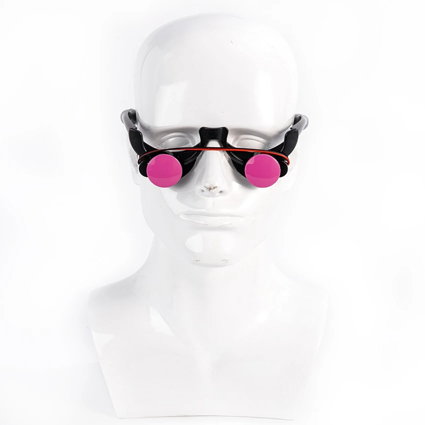 Occhiali luminosi a LED Divertenti occhi rossi Bambini Halloween Clown Cosplay Accessori anime Accessori per feste Carnevale Masquerade Occhiali luminosi