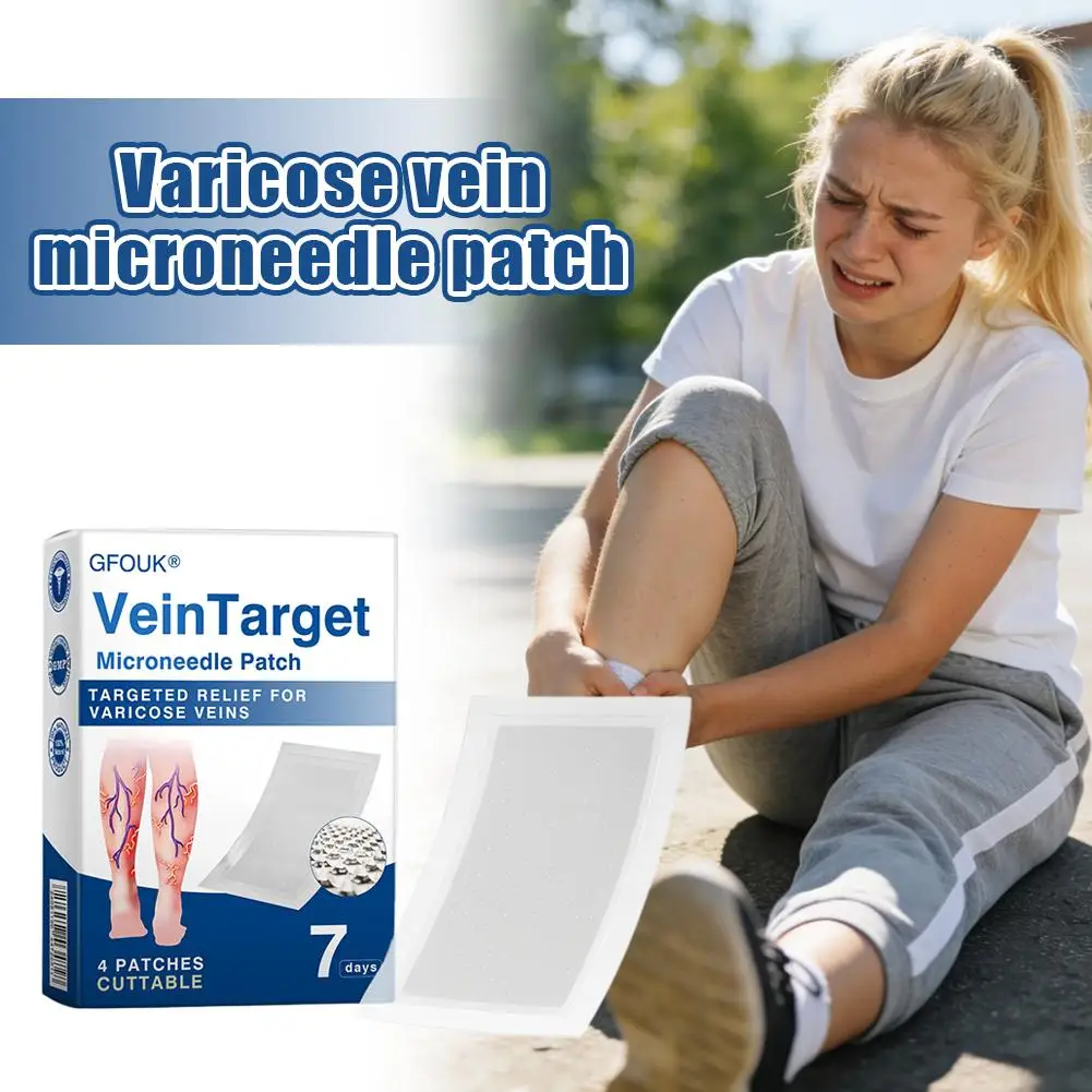 

Varicose Veins Relief Microneedle Patches Improve Blood Circulation Leg Care Natural Ingredients Relieve Pain Heath Care