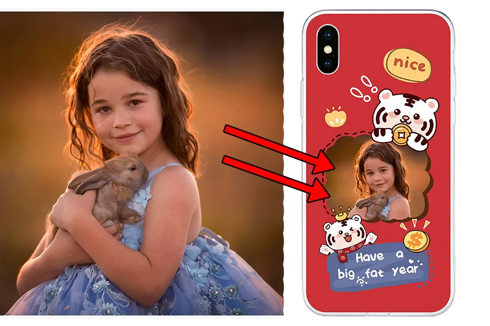 For TCL 20XE 20 Pro 5G 20 Lite Plus 20E 20Y 20 SE 10 5G UW 10 Lite 205 Case DIY Photos of the year Tiger Phone Case