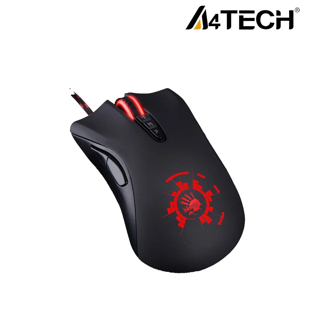 New A4tech Bloody A91 Wired Mouse One-Click Instant Macro Io1.1 Macro Drive Optical Engine 8 Programming Macro Gaming Mouse Gift